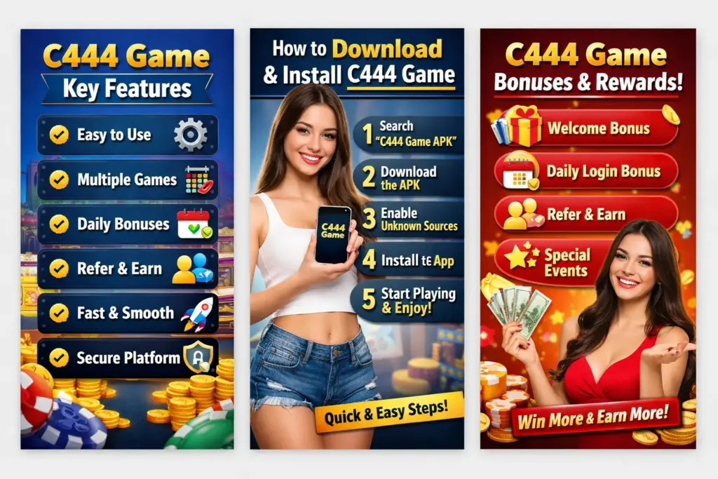 C444 Game APK Download 2026 - Online Earning Game Pakistan