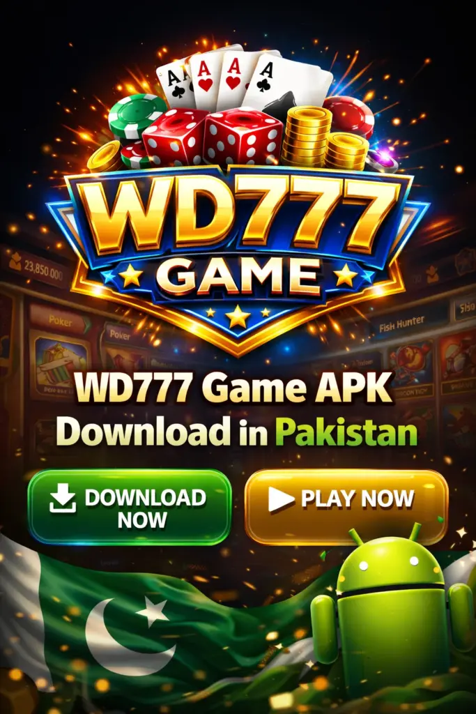 WD777 Game Download Pakistan 2026 (Real Online Earning APK Game