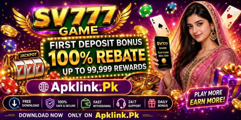 SV777 Game Download Pakistan 2026. Best Android Real Earning APK Game