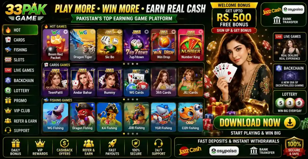 33Pak Game Download Pakistan 2026 - Latest Online Earning Game