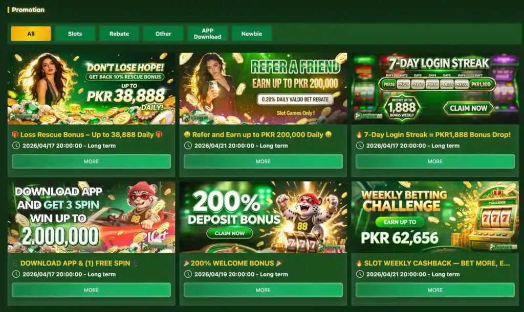 Bonuses, Promotions and Rewards in Pakwin88 Game