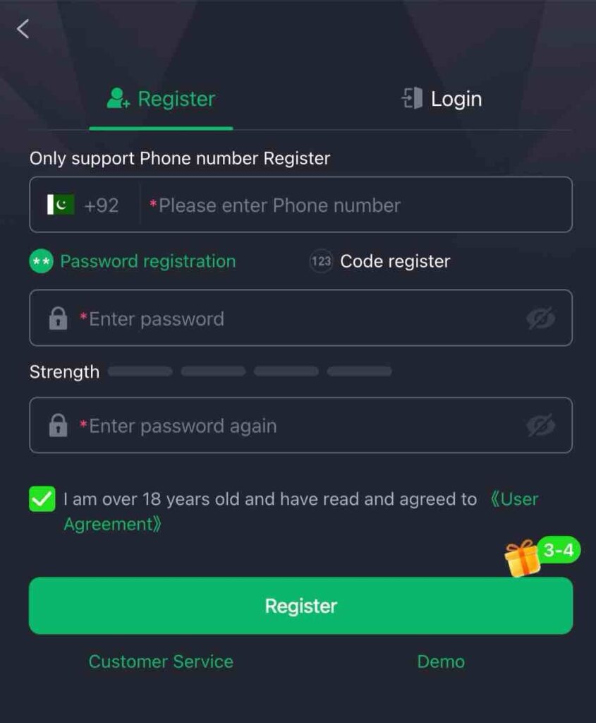 33Pak Game Login and Registration Guide