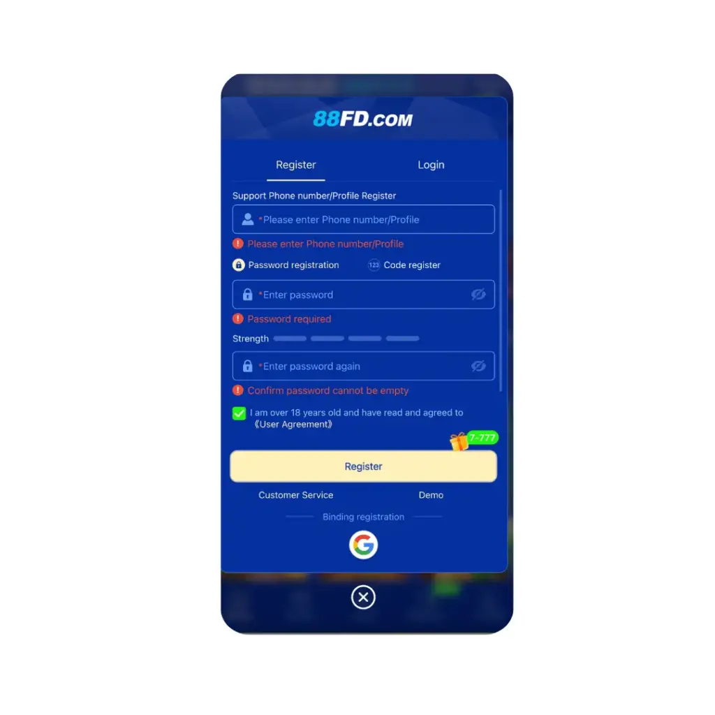 88FD-Game-Login
