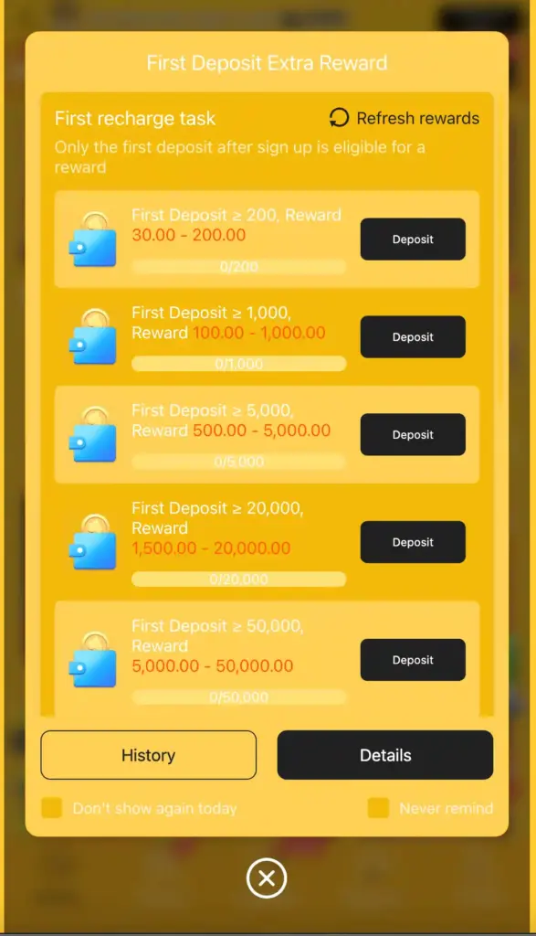 Deposit & Withdrawal System - CX777 Game
