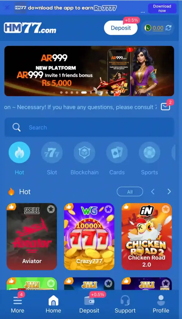 HM 77 Game APK - Download Latest Earning Game App Pakistan 2026