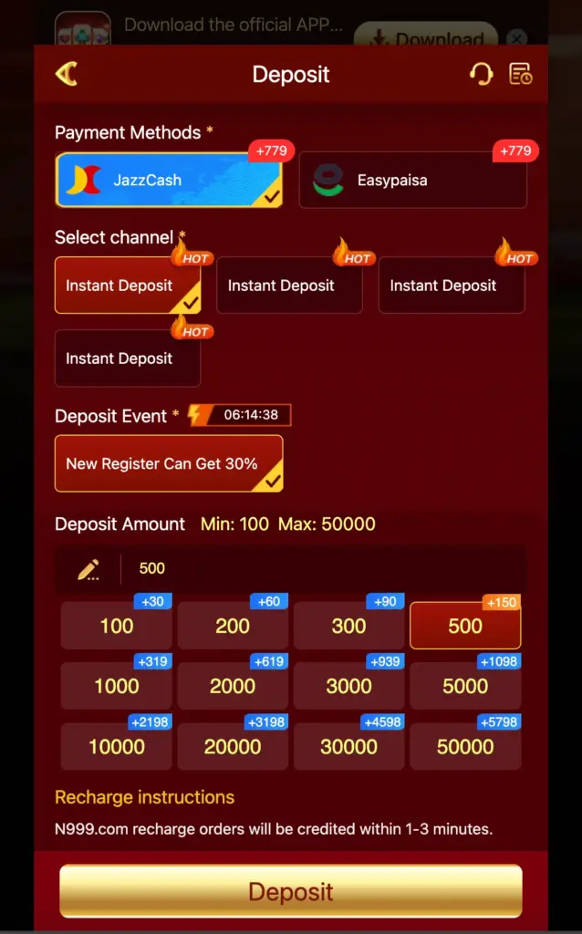 How to Deposit Money