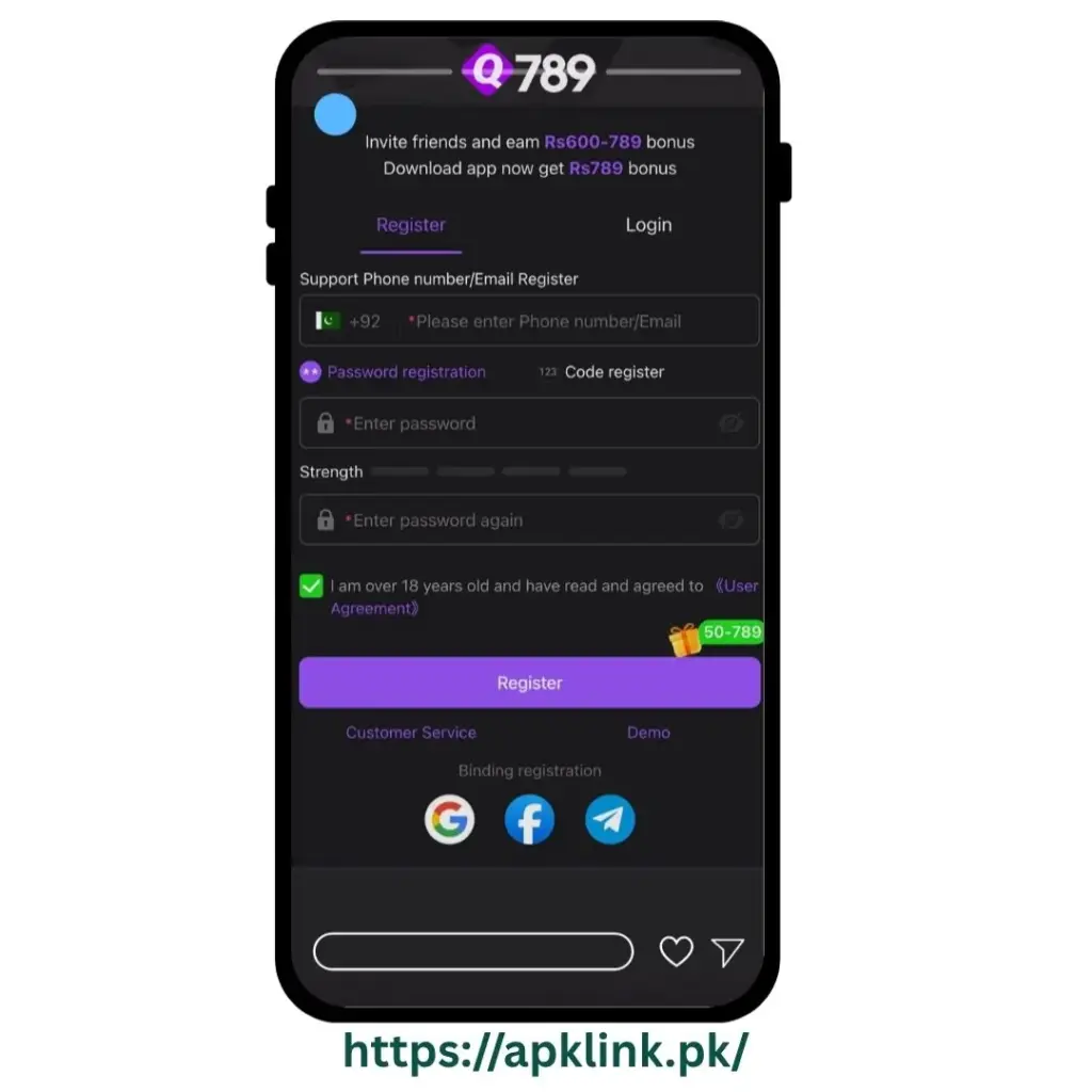 Q789- game-registration-login-Process