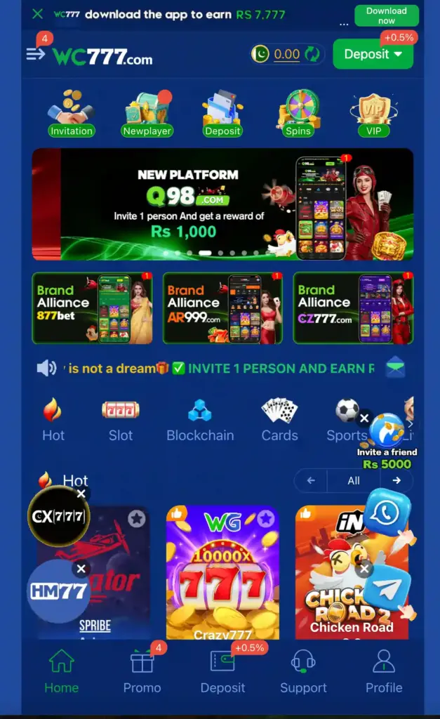 WC777 Game APK Download Guide 2026 | Features, Gameplay, Registration & Review