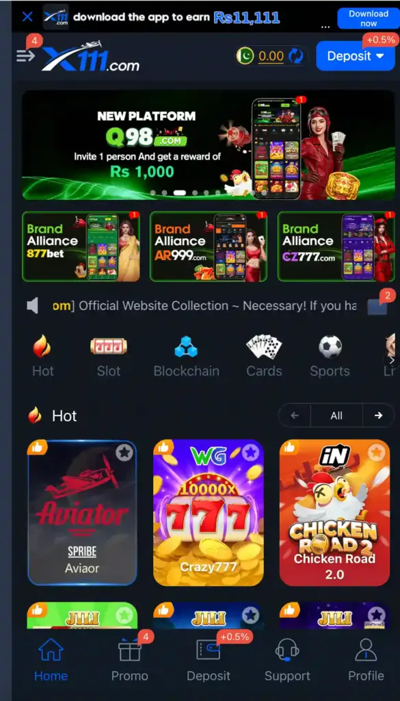 X111 Game (Latest Earning Game) Download For Free Pakistan 2026