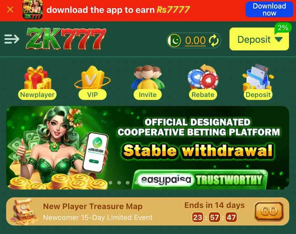 Zk777 Game Apk Download New latest Earning App Pakistan 2026